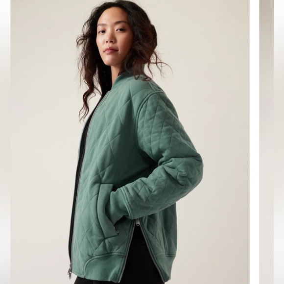 Athleta Retroplush Bomber Jacket - Picture 3 of 11